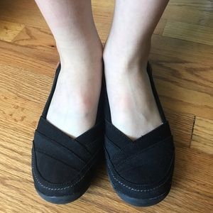 As new Dr Scholls canvas flat black 7.5